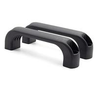 Enkotrade 2 maniglie con fori passanti, larghezza: 200 mm, in plastica, a forma di D, per mobili