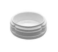 Enkotrade 21 tappi lamellari bianchi rotondi Ø 20 mm, tappo per tubi, copertura per tubi in polietilene di alta qualità, tappo, tappi di terminale, tappi per tubi rotondi