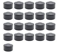 Enkotrade 21 tappi per recinzioni, colore antracite, per dimensioni esterne Ø 40 mm, tappi per tubi in plastica di alta qualità, piramide, rotondi, per pali di recinzione