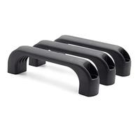 Enkotrade 3 maniglie con fori passanti, larghezza: 110 mm, in plastica, a forma di D, per mobili
