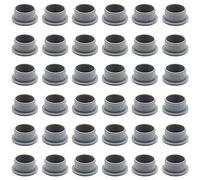 Enkotrade 36 tappi di copertura in grigio | 36 x 30 | Foro Ø 30 mm, copertura tubo in polietilene di alta qualità, tappi in plastica, tappo, tappo cieco, tappo di chiusura