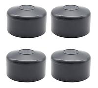 Enkotrade 4 Tappi per Recinzione, Colore Antracite, per Dimensioni Esterne Ø 40 mm, in Plastica di Alta Qualità, Piramide, Rotondi, per Pali