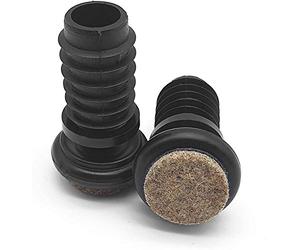 Enkotrade Feltrini articolati con lamelle, set da 16 per tubi interni Ø 10 - 10,5 mm, feltrini angolari per mobili in feltro