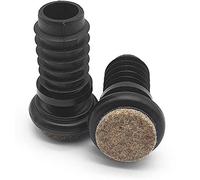 Enkotrade, feltrini con lamelle, set da 10 pezzi per tubi interni Ø 10 - 10,5 mm, feltrini angolari per mobili e sedie in feltro, protezione pavimento