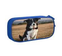 EnkzpoHen Astuccio da viaggio ad alta capacità con stampa di cuccioli di cane, per ufficio e casa, cerniera a doppio strato, Blu, Taglia unica, Set di zaini per la scuola