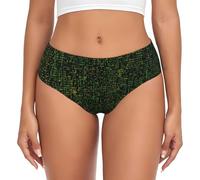 EnkzpoHen Biancheria intima triangolare da donna senza cuciture con stampa di formula matematica, comfort, morbido elasticizzato, mutandine non visibili, Nero , 4XL