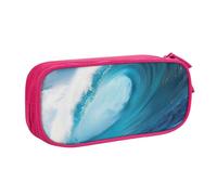 EnkzpoHen Big Ocean Wave - Astuccio da viaggio ad alta capacità, con stampa HD, per ufficio e casa, cerniera a doppio strato, rosa, Taglia unica, Set di zaini per la scuola