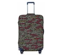 EnkzpoHen Copertura elastica per valigia con codice di programmazione, adatta per viaggi di lavoro e vacanze (da S a XL), Nero , L