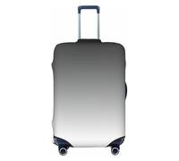 EnkzpoHen Copertura elastica per valigia con stampa ombré da bianca a nera, adatta per viaggi di lavoro e vacanze (da S a XL), Nero , XL