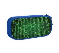EnkzpoHen Hacker Era - Astuccio da viaggio ad alta capacità, per ufficio e casa, con cerniera a doppio strato, Blu, Taglia unica, Set di zaini per la scuola