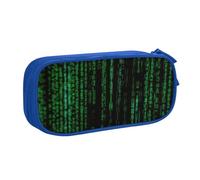 EnkzpoHen Hacker Era - Astuccio da viaggio ad alta capacità, per ufficio e casa, con cerniera a doppio strato, Blu, Taglia unica, Set di zaini per la scuola