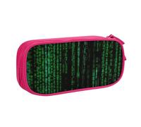 EnkzpoHen Hacker Era - Astuccio da viaggio ad alta capacità, per ufficio e casa, con cerniera a doppio strato, rosa, Taglia unica, Set di zaini per la scuola