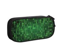 EnkzpoHen Hacker Era - Astuccio da viaggio ad alta capacità, per ufficio e casa, con cerniera a doppio strato, Nero , Taglia unica, Set di zaini per la scuola