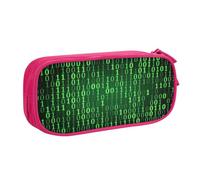 EnkzpoHen Hacker Era - Astuccio da viaggio ad alta capacità, per ufficio e casa, con cerniera a doppio strato, rosa, Taglia unica, Set di zaini per la scuola