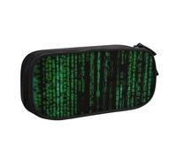 EnkzpoHen Hacker Era - Astuccio da viaggio ad alta capacità, per ufficio e casa, con cerniera a doppio strato, Nero , Taglia unica, Set di zaini per la scuola