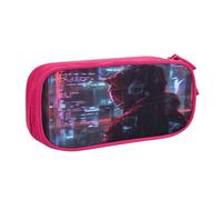 EnkzpoHen Hacker Era - Astuccio da viaggio ad alta capacità, per ufficio e casa, con cerniera a doppio strato, rosa, Taglia unica, Set di zaini per la scuola