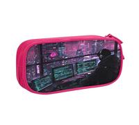 EnkzpoHen Hacker Era - Astuccio da viaggio ad alta capacità, per ufficio e casa, con cerniera a doppio strato, rosa, Taglia unica, Set di zaini per la scuola