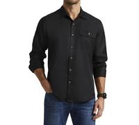 Enlision Camicia Nera Uomo Manica Lunga Casual No Stiro Camicia da Lavoro Uomo Cotone Regular Fit XL