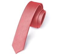 Enlision Cravatta Uomo Elegante Rosa 4 CM Cravatta Stretta Sottile Slim Cravatte Tinta Unita de Matrimonio Festa Lavoro