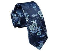 Enlision Cravatta Uomo Formali Matrimonio Cravatte da Uomo Multicolore 6 cm di Larghezza Blu Navy