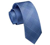 Enlision Cravatta Uomo Formali Matrimonio Cravatte da Uomo Multicolore 6 cm di Larghezza Blu Plaid