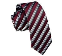 Enlision Cravatta Uomo Formali Matrimonio Cravatte da Uomo Multicolore 6 cm di Larghezza Rosso Righe