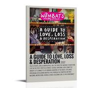 ENLLVKCBR Poster decorativo da parete su tela, motivo: The Wombats, A Guide to Love, Loss & Desperation, decorazione artistica da parete moderna per camera da letto, 40 x 60 cm