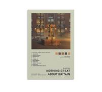 ENLLVKCBR Stampa artistica da parete su tela, motivo: "Nothing Great About Britain", poster decorativo moderno, per camera da letto, 40 x 60 cm