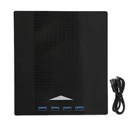 Enlybee External DVD Drive with USB 3.0, Low Noise, Breathing Light, Memory Card Slot, Plug and Play, DVD Burner Compatible with Laptop and Desktop