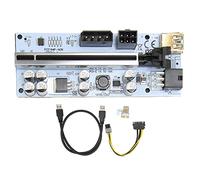 Enlybee PCIE Riser Card with 8 Firm Capacitors for Stable Power Supply, Strong Anti Interference for GPU, 1X to X16 Conversion, Compatible with 7 And 10