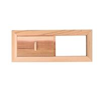 Enlybee Sauna Room Air Vent Grille, Pannello di Ventilazione, Legno di Cedar di qualità Eccellente, Installazione Semplice, Bella e durabilmente per Le Attrezzature per la Sala Sauna
