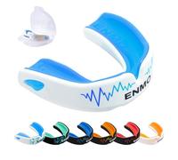 Enmo Maxilla Pro - Paradenti per adulti e ragazzi dai 10 anni in su, con custodia, per rugby, boxe, hockey e sport di contatto, paradenti con tecnologia a canale di respirazione a triplo strato,