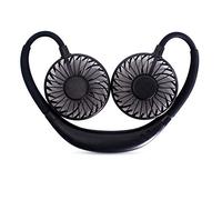 ENmrfvkz Ventilatore elettrico da collo a sospensione, Mini ventilatore portatile da appendere al collo USB LED multicolore Aromaterapia Silenzioso(Gradient)