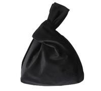 ENmrfvkz Woven Fabric Japanese Knot Wrist Bag | Black: Party, Wedding, Travel, Stroll Storage