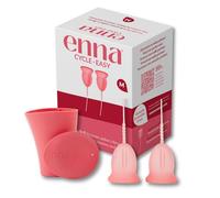 Enna Cycle Easy Coppetta Mestruale con Sterilizzatore | Taglia M | 2 Coppette