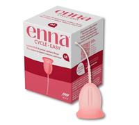Enna Cycle Easy Coppetta Mestruale Taglia M - 1 Unità, Riutilizzabile, Silicone Medicale Made in Spagna, Fino a 12 Ore di Protezione