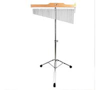 ENNBOM Chimes Bar Chimes con supporto regolabile 25 note 36 note Chime a vento a fila singola strumento musicale a percussione (36 note, argento satinato)