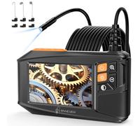 Ennovor Endoscopio Industriale, 1920P HD Telecamera Endoscopica Snake, Telecamera Ispezione Tubi con Schermo da 4,3", IP67 Impermeabile Sonda Telecamera con 8 LED Regolabili, Cavo Semirigido - 5 M