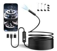 ENNOVOR Endoscopio per Smartphone, Telecamera Endoscopica 1920P HD, Sonda Telecamera Ispezione Tubi 7,9 mm con 8 LED, Impermeabile IP67, per Android/iOS, Tubi | Auto | Macchinari - 5 M