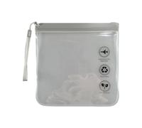 ENNSOO Beauty case da viaggio portatile, trasparente, impermeabile, per cosmetici, liquidi, 3 pezzi, colore grigio, Grigio