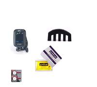 ENO professionale violino viola sintonizzatore, colorato display LCD controllo Easy Clip On accurate violino Tuner (et-05sv) Tuner+Rosin+Practice Mute