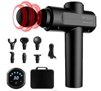 Pistola Massaggio Muscolare ENOA M8 PRO, Massaggiatore a Percussione Professionale, Massaggio Muscolare Profondo, 6 Testine, Silenzioso, Ricarica USB-C, Display LCD Touch, 30 Velocità, Borsa Viaggio
