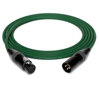 enoaudio Mogami 2534 - Cavo per Quad Professionel Studio, microfono simmetrico | Neutrik Gold XLR femmina - XLR maschio | HiFi, verde, 1 m