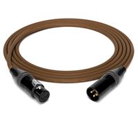 enoaudio Mogami 2534 Quad Professionel Studio Cavo Microfono Simmetrico | Neutrik Gold XLR Female - XLR maschio | HiFi, Brown, 1 m