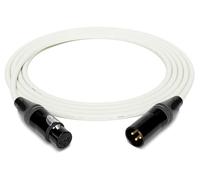 enoaudio Mogami 2534 Quad Professionel Studio Cavo Microfono Simmetrico | Neutrik Gold XLR Female - XLR maschio | HiFi, Bianco, 0,5 m
