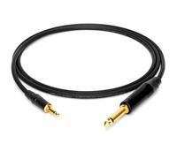 enoaudio Mogami 2893 Cavo alta definizione Adapter Patch | Neutrik Gold 6,3mm TS - Amphenol Gold 3,5mm Mini TS | HiFi - 2,0 m