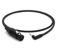 enoaudio Mogami 2893 Quad Cavo professionale microfono fotocamera DSLR | Neutrik Gold 3,5mm L angolare - XLR femmina - 25 cm