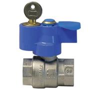 ENOLGAS Valvola a Sfera FF con Serratura 3/4" Metallo 2 Vie Multicolore