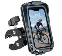 ENONEO Porta Cellulare Moto Antivibrazione Universale 360° Supporto Telefono Bici Portacellulare Scooter Impermeabile Porta Telefono Moto Manubrio Supporto Smartphone Bicicletta