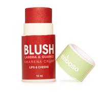 Enooso - Blush in crema stick per Guance Labbra e Occhi AMARENA - Illuminante Viso Naturale Profumato e Nutriente con Miche - Glassy Make up 100% Vegan e Artigianale - Made in Italy